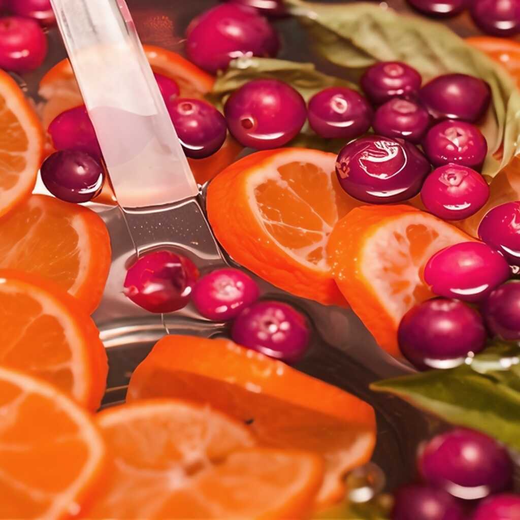 Alkoholfreie Orangen-Cranberry-Bowle