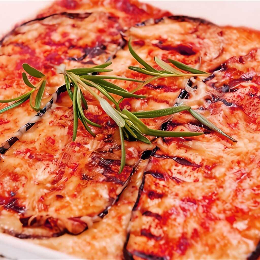 Aubergine Parmesan mit Mozzarella
