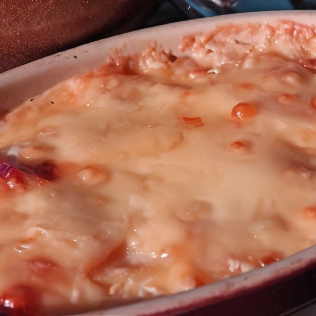 Auflauf mit Auberginen, Käse und Pilzen