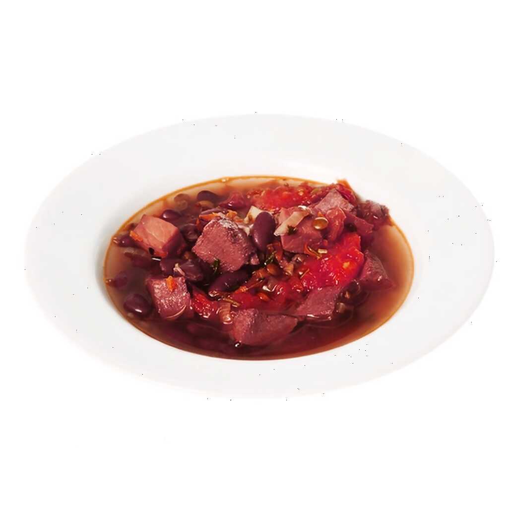 Bohnensuppe mit geräuchertem Fleisch