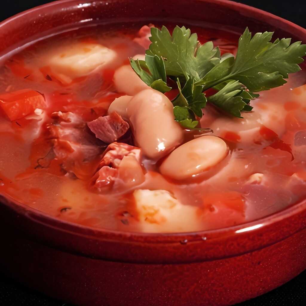 Bohnensuppe mit Tomaten