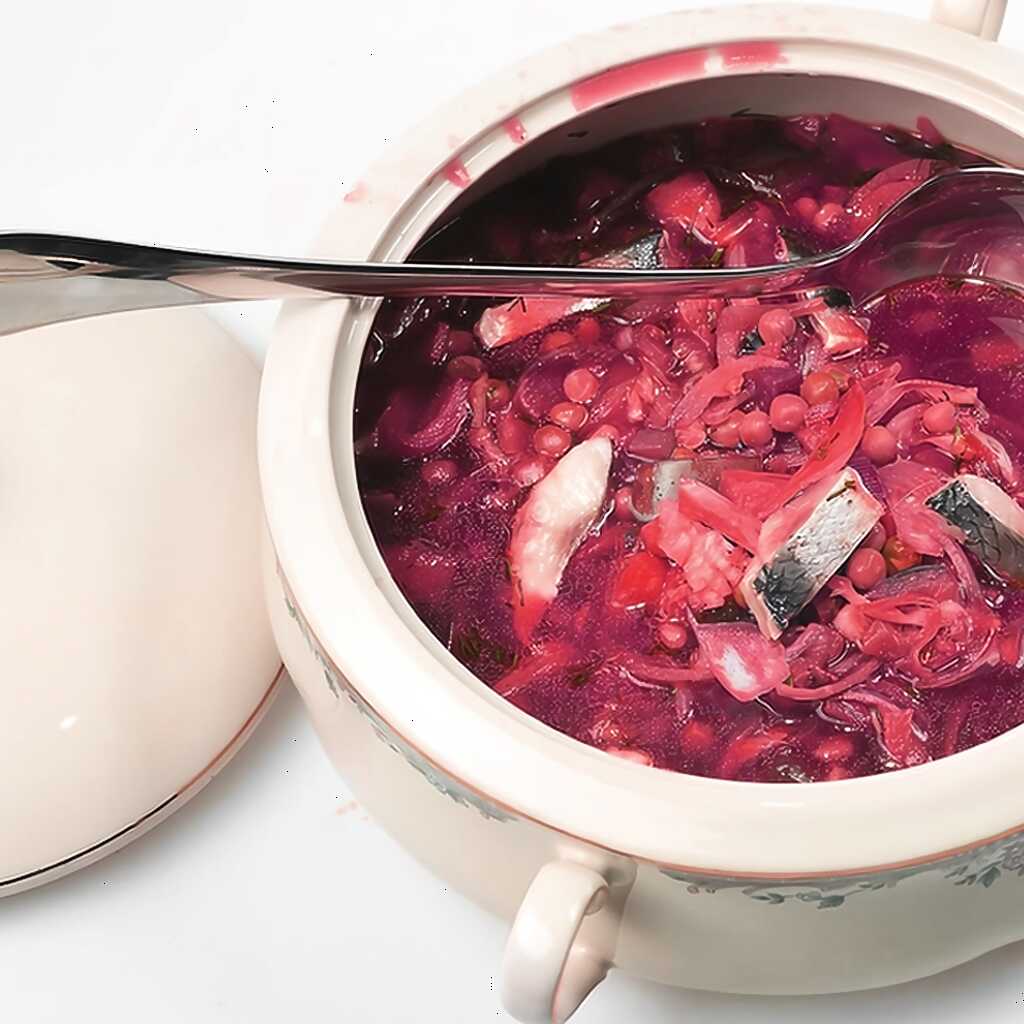 Borschtsch mit Hering