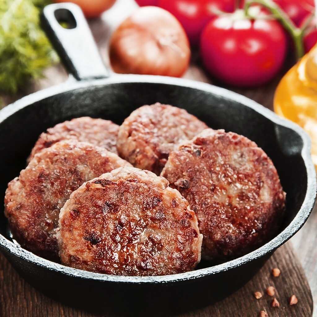 Buchweizen-Burger mit Pilzen