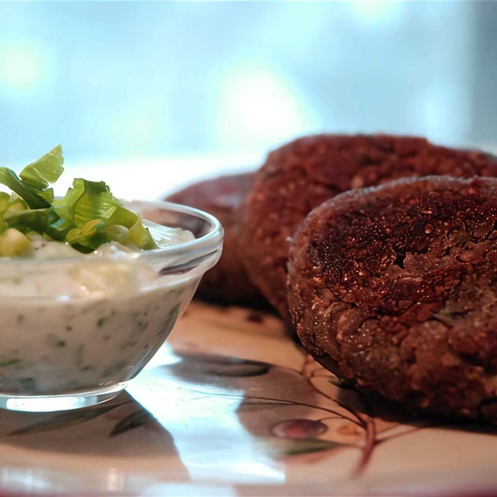 Buchweizenschnitzel mit Champignons
