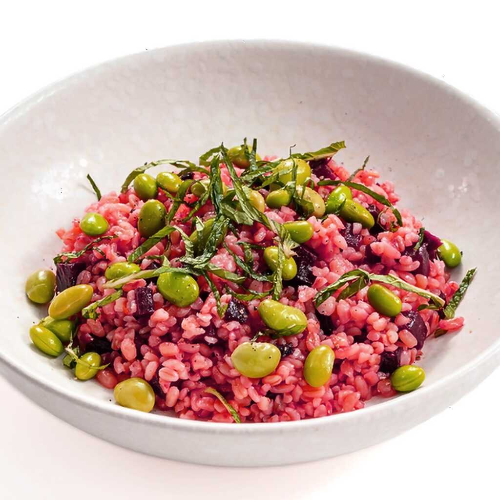 Bulgur mit Roter Bete und Edamame