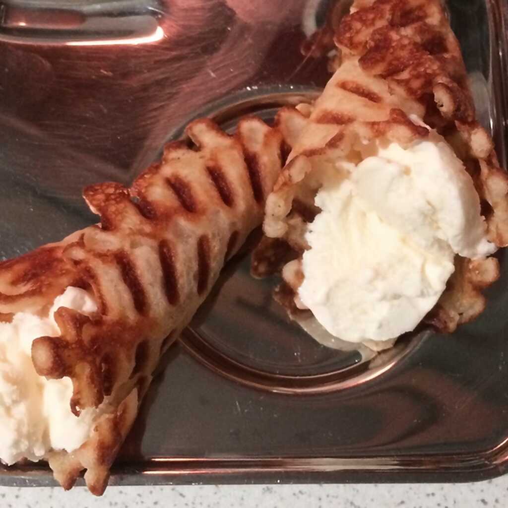 Cremige Waffeln