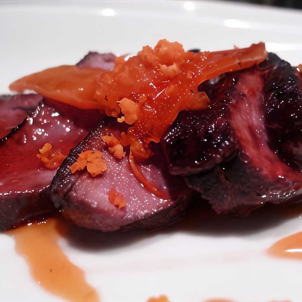 Entenbrust in Orangensauce