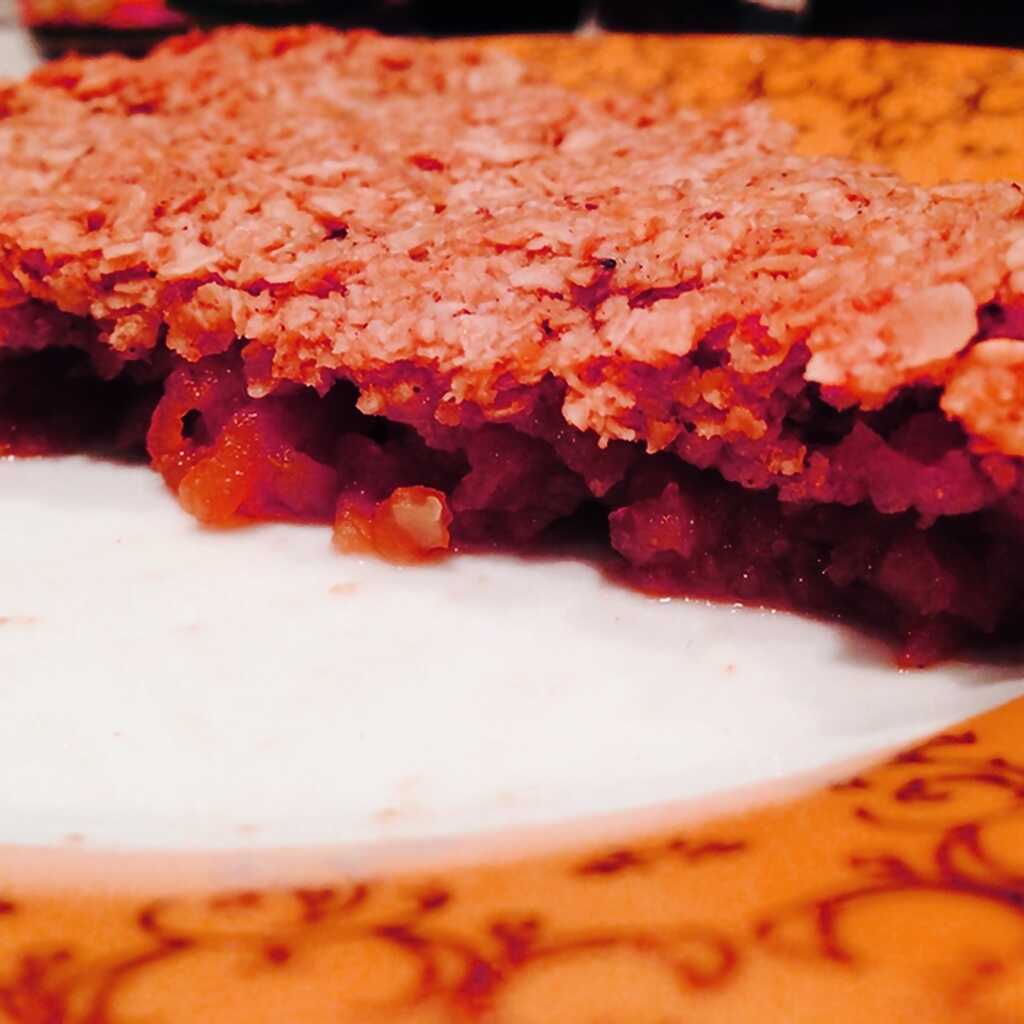 Fastenapfelstreusel mit Herkules