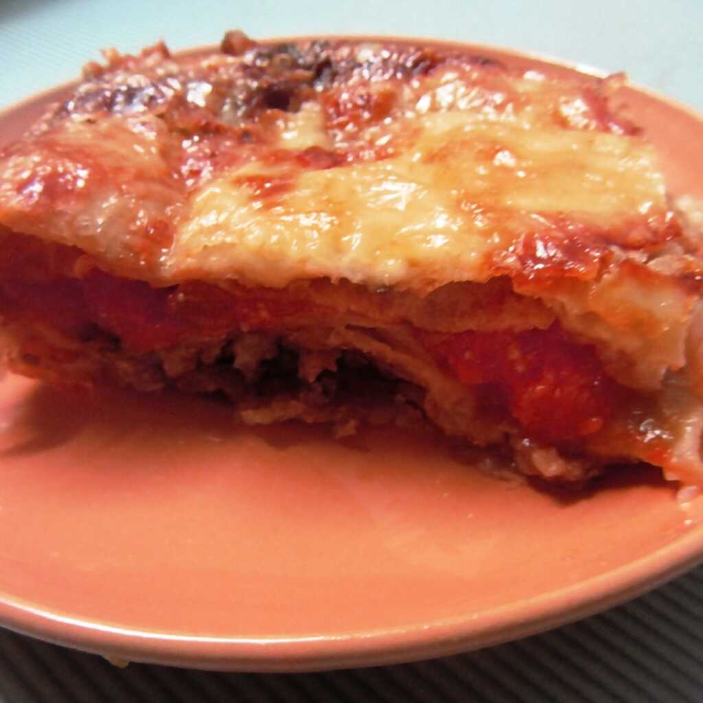 Faule Lasagne mit Fladenbrot
