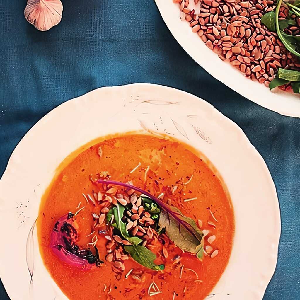 Gebackene Kürbiscremesuppe