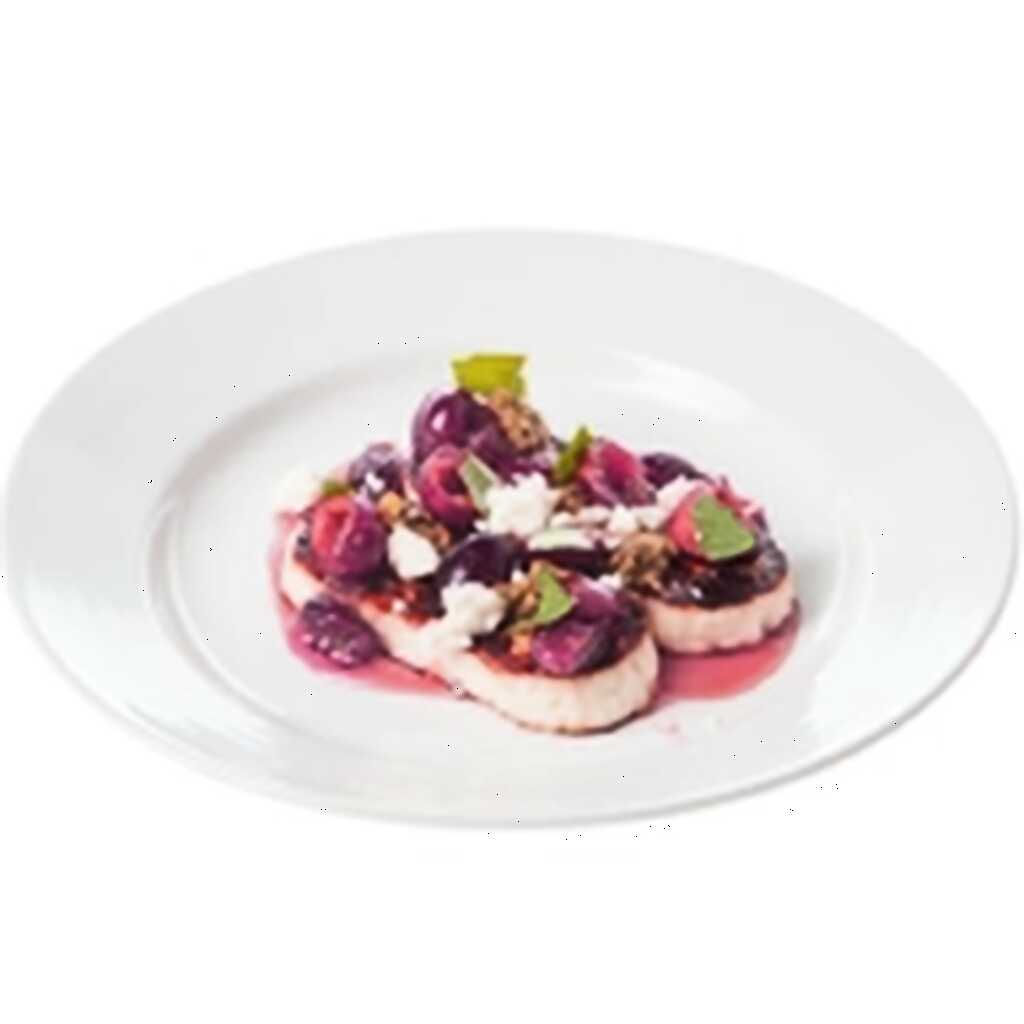 Gegrillter Käse mit Kirsch-Chutney