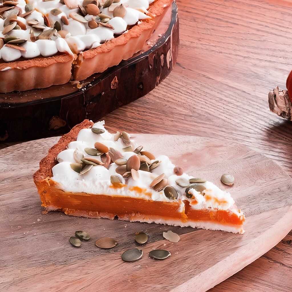Gewürzkuchen mit Kürbismousse
