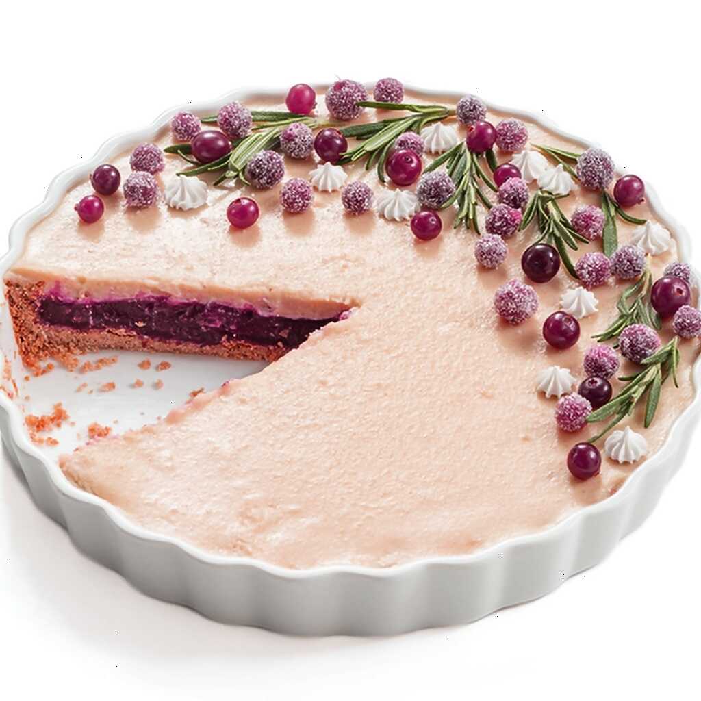 Glutenfreier Kuchen mit Preiselbeeren und weißer Schokolade