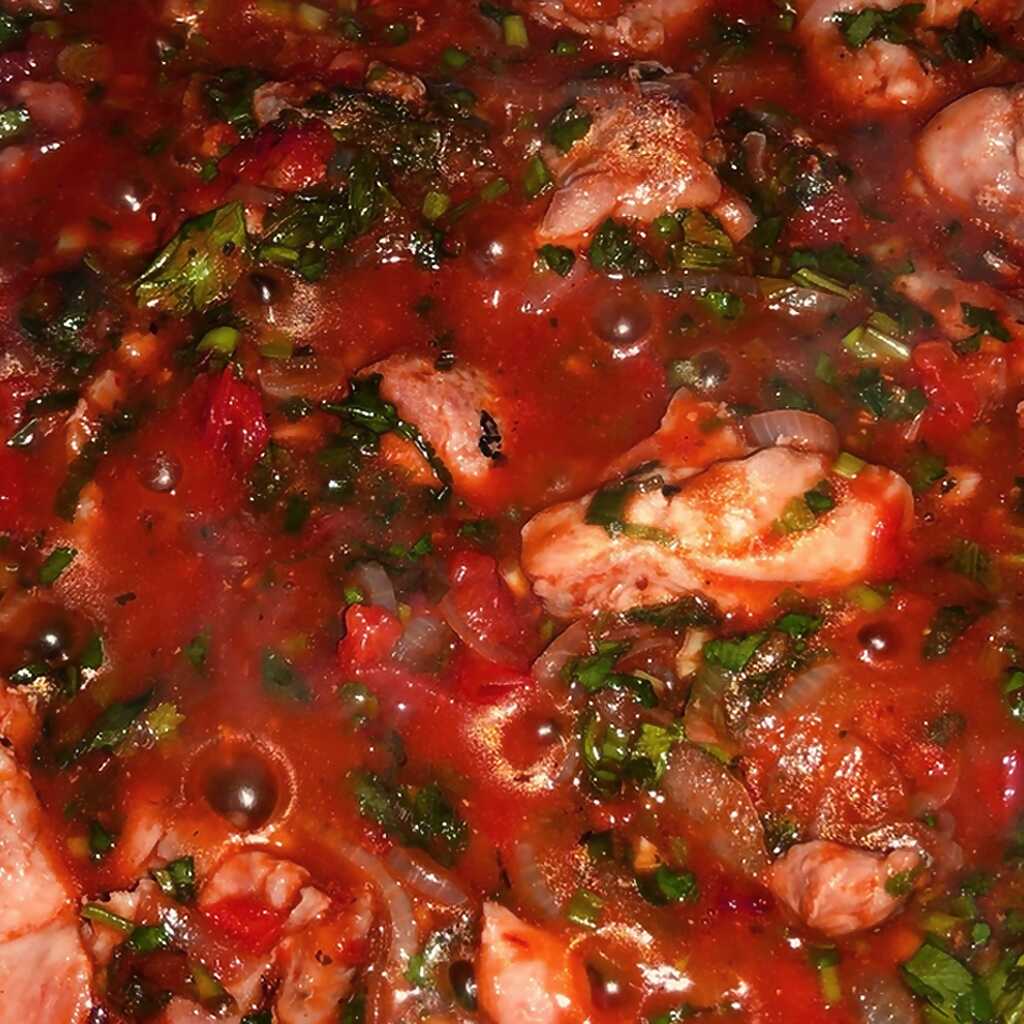 Hähnchenschenkel Chakhokhbili