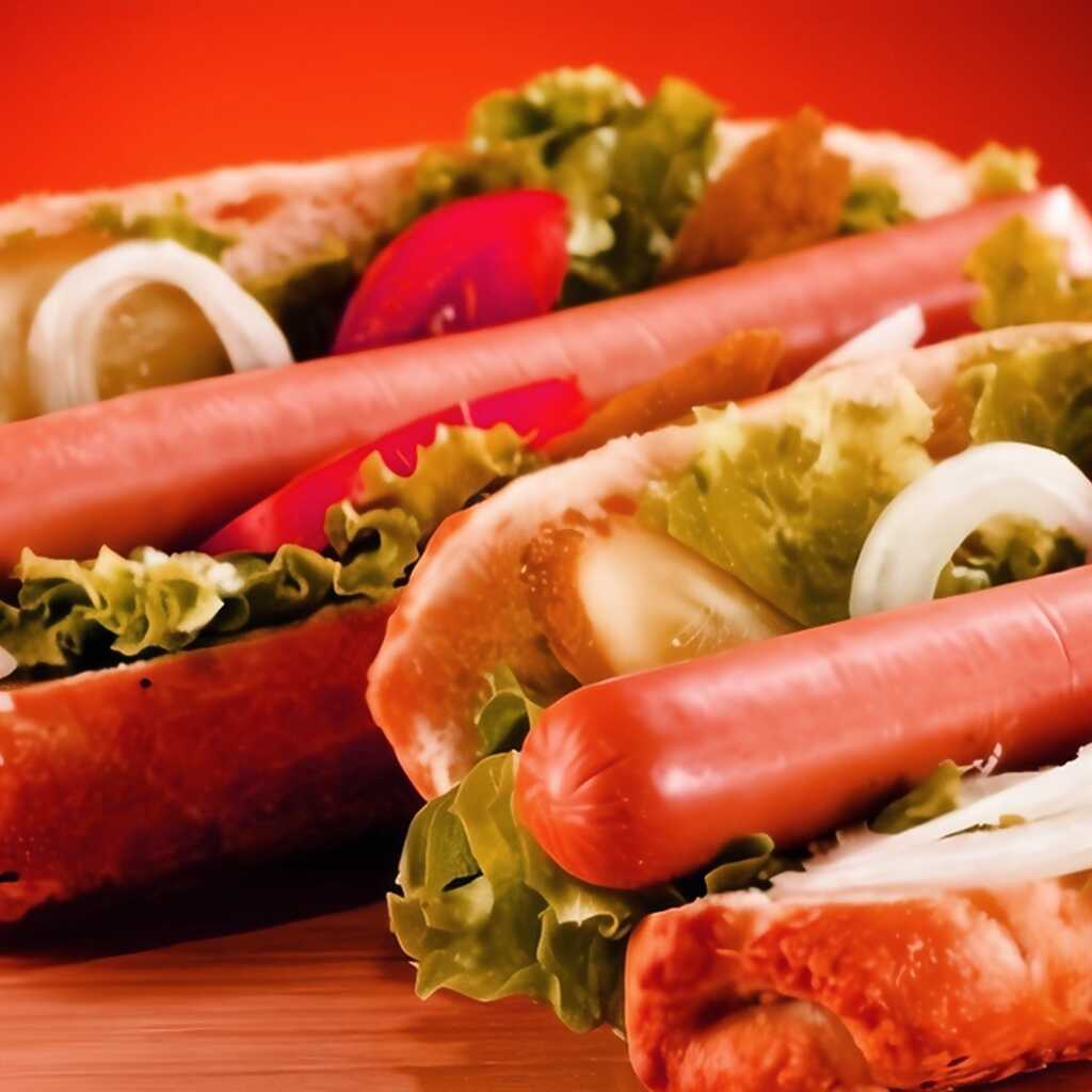 Hot Dog nach New Orleans-Art zu Hause