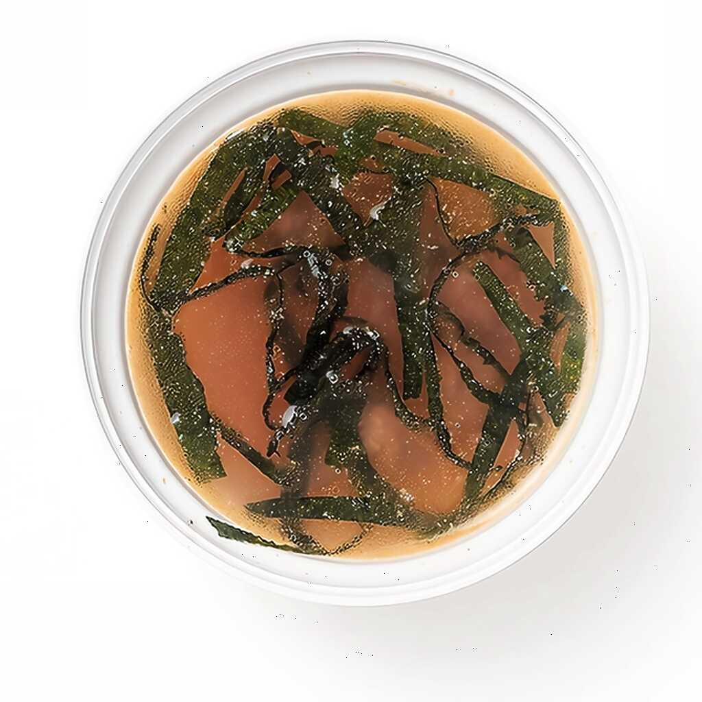 Hühnerbrühe mit Nori-Seetang