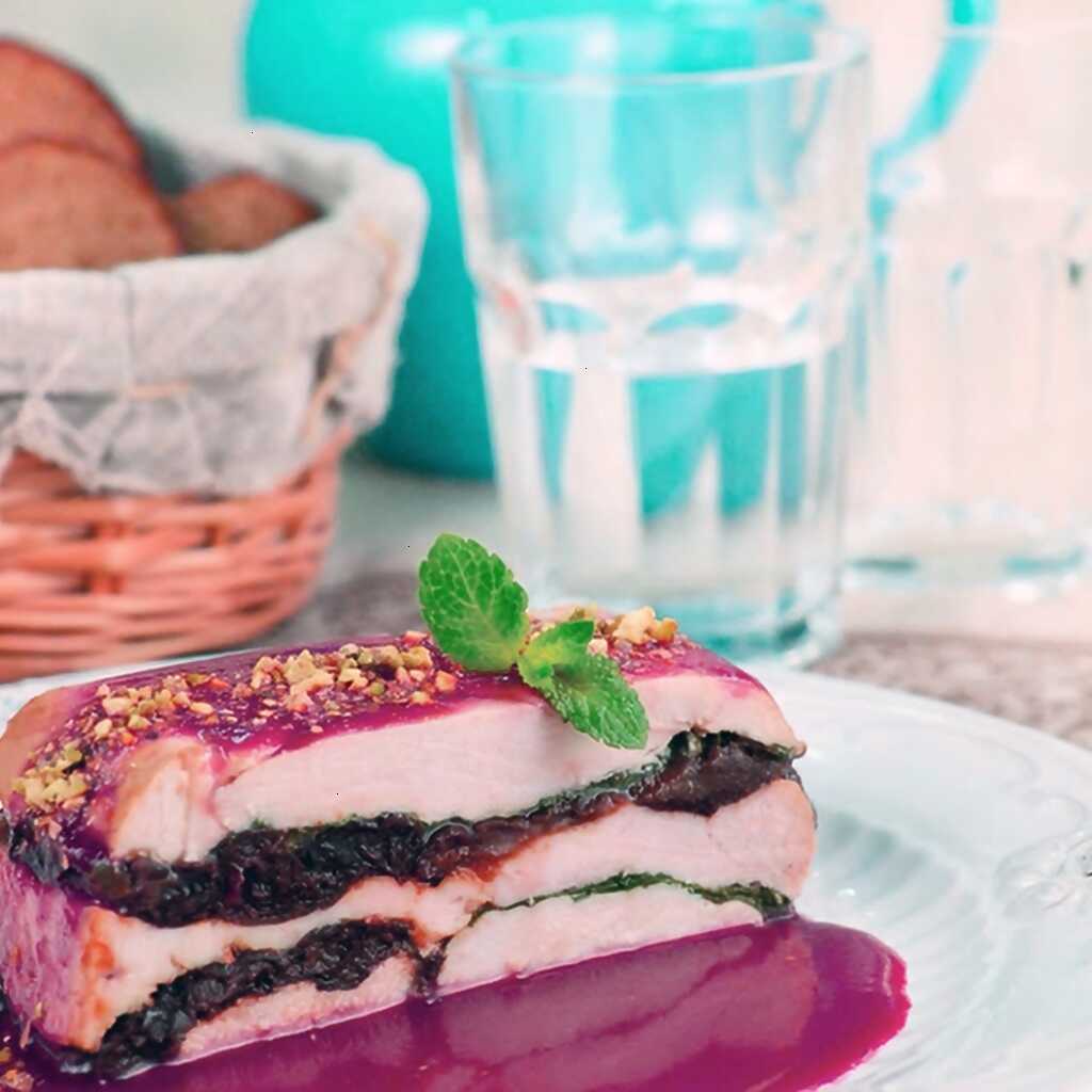 Hühnerbrust Millefeuille