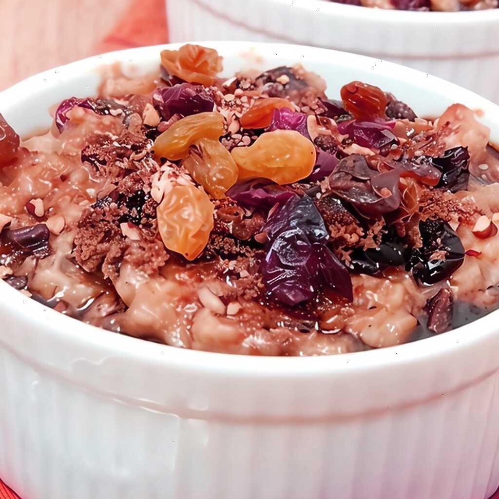 Irische Haferflocken mit Cranberries und Sultaninen