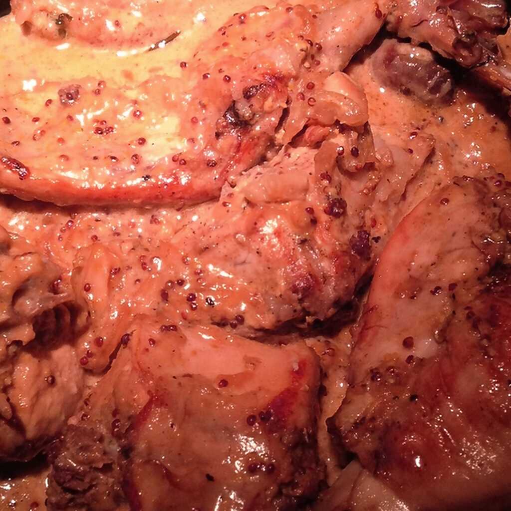 Kaninchen in Senfsauce