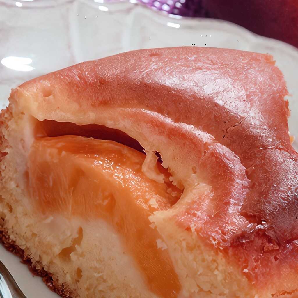 Karamell-Pfirsich-Kuchen