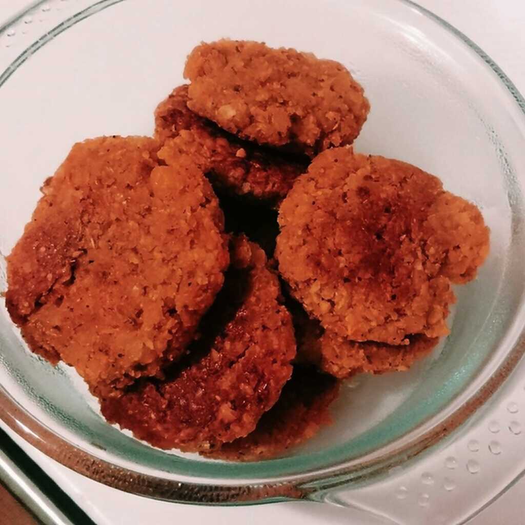 Kichererbsenschnitzel mit Karotten