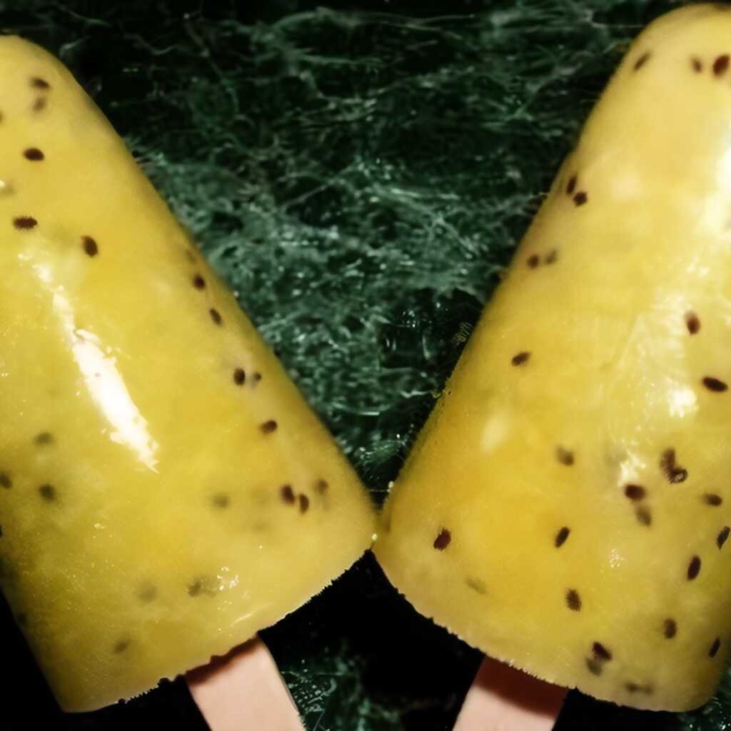 Kiwi und Orangen Eiscreme