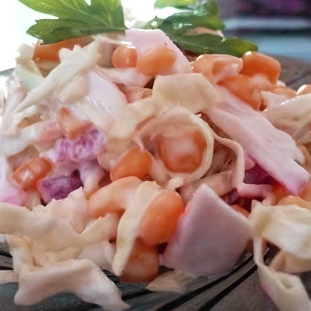 Krabbensalat mit Kraut
