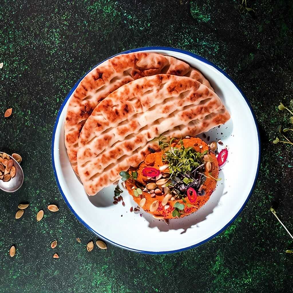 Kürbis-Hummus mit Paprika und Kreuzkümmel