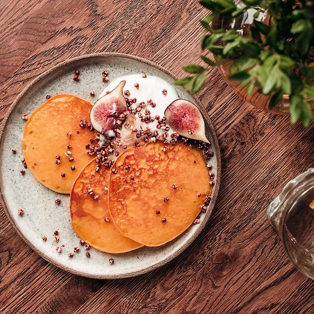 Kürbis-Ricotta-Pfannkuchen