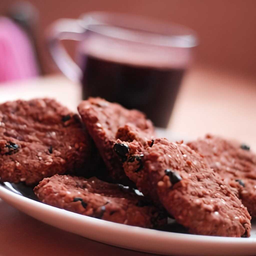 Maisplätzchen mit Mandeln
