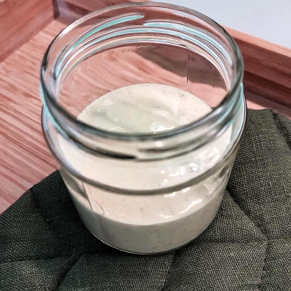 Mayonnaise mit Safran und Sahne