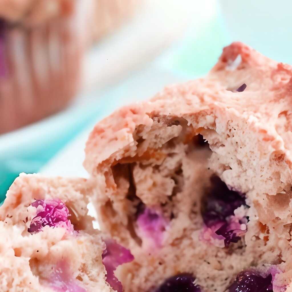 Muffins mit Preiselbeeren und Muskatnuss