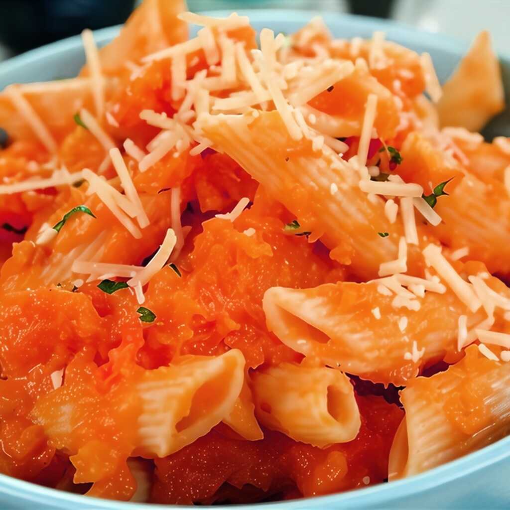 Nudeln mit Kürbis