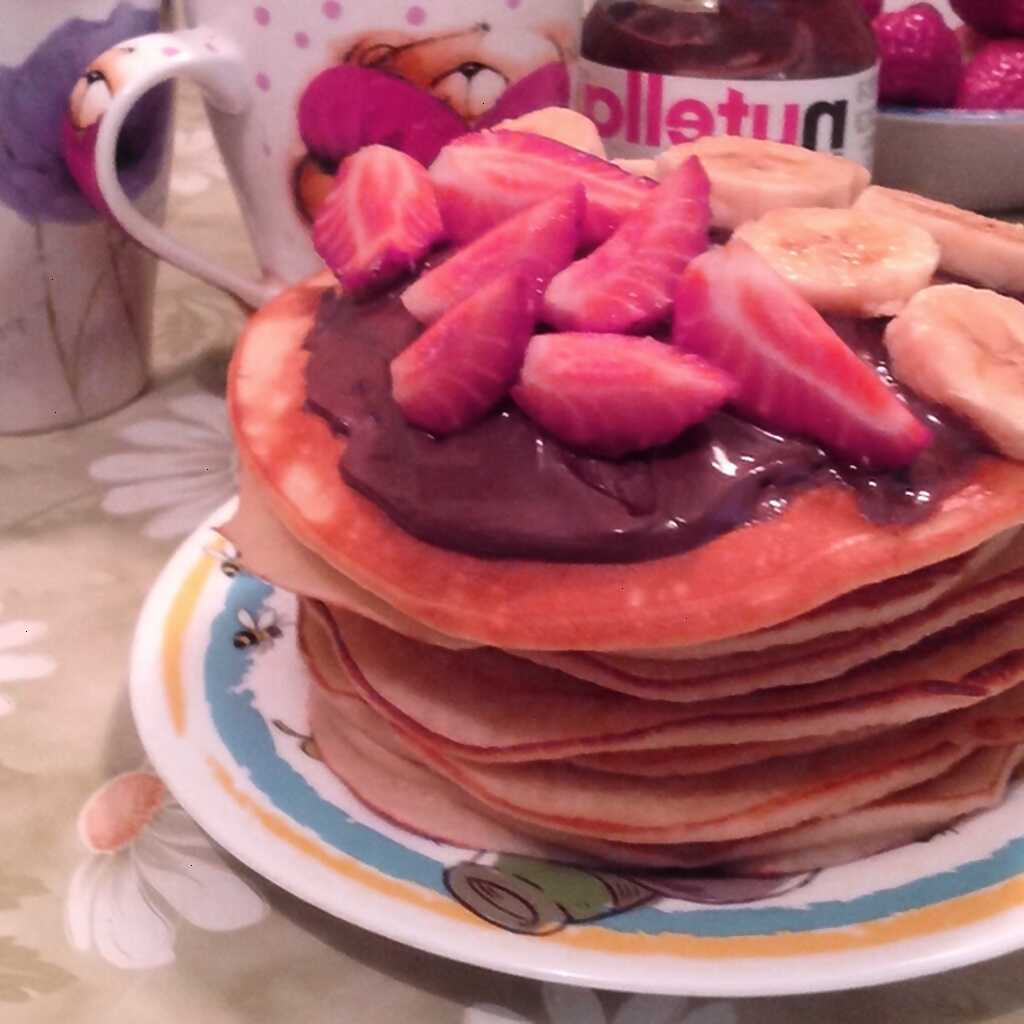 Pfannkuchen auf Kefir