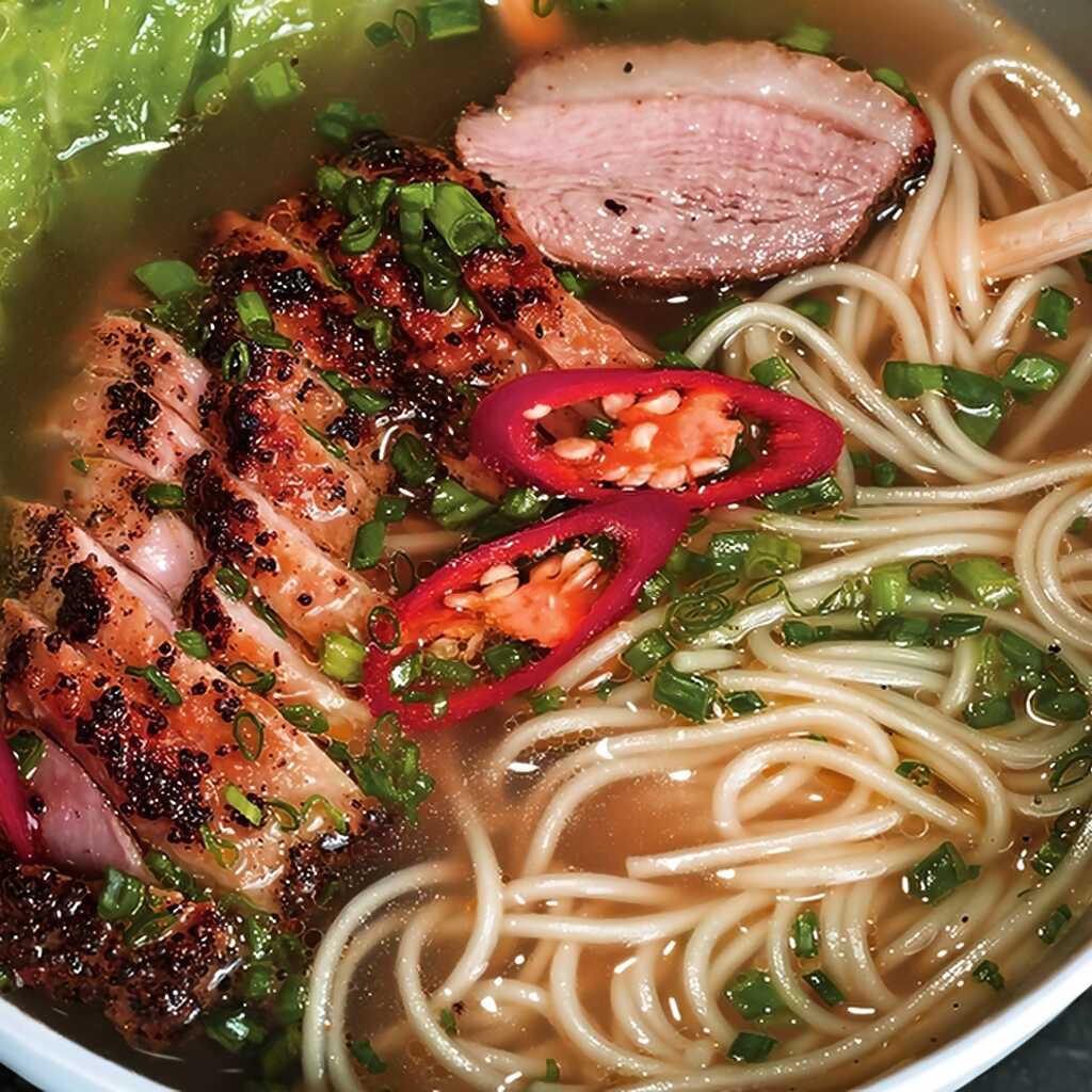 Ramen-Nudeln mit Entenbrust