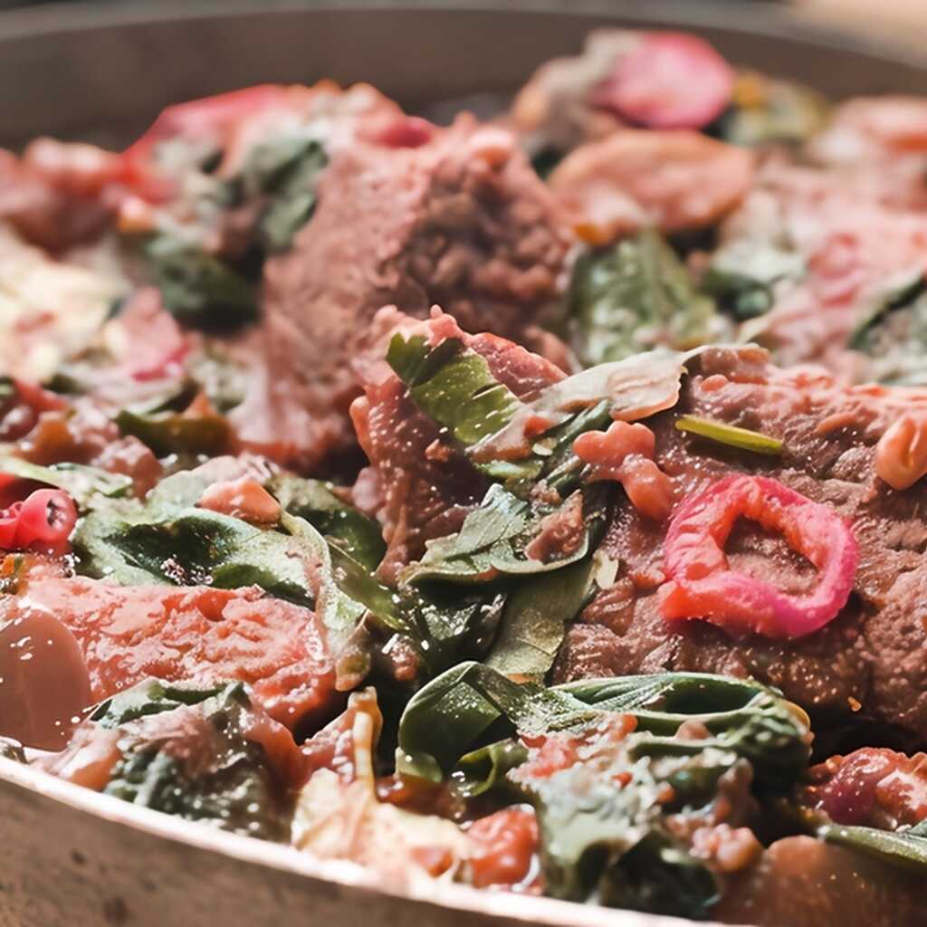 Rindfleischeintopf in Kokosmilch mit Curry