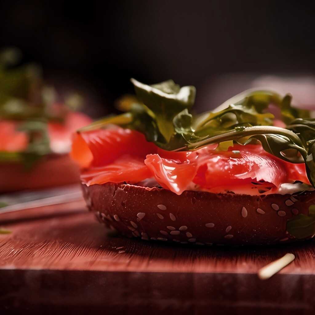 Sandwich mit Lachs und Avocado