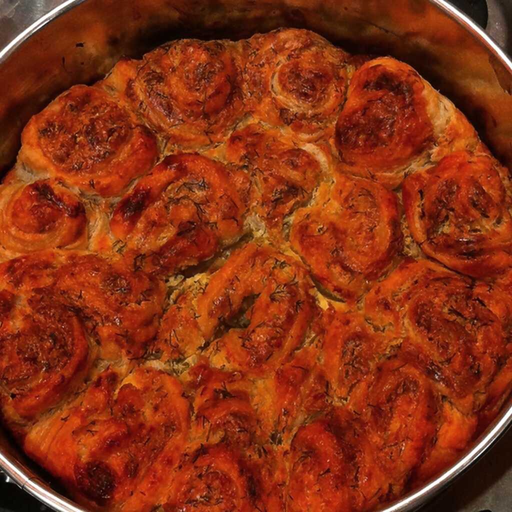 Snack-Kuchen mit Bryndza-Käse