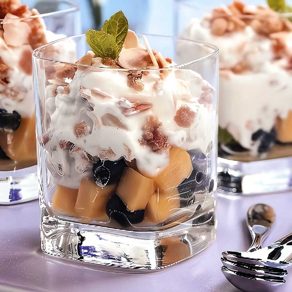 Rezept für Sommerlicher Obstsalat mit Joghurt | Rezeptlich