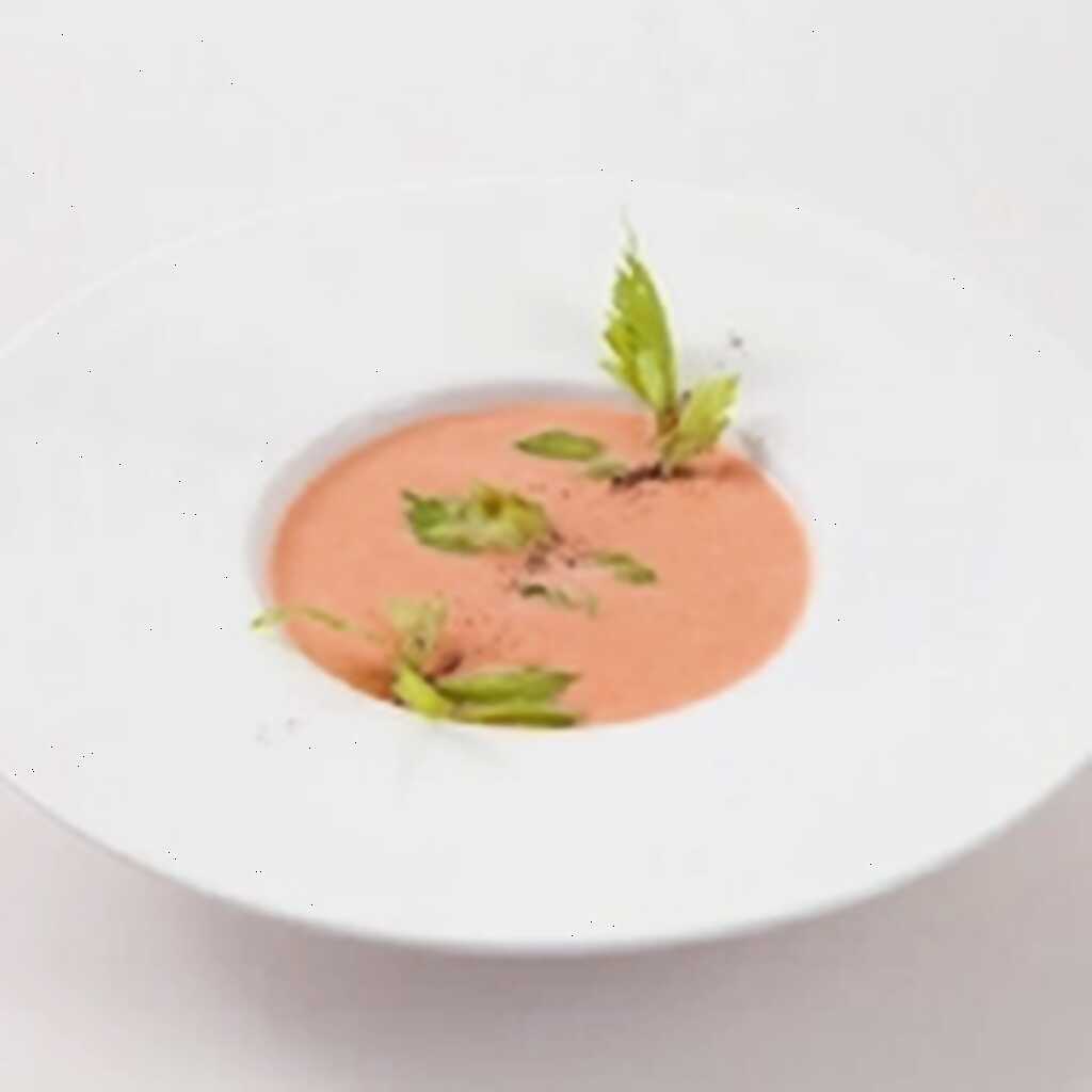 Süßkartoffelsuppe mit Ahornsirup