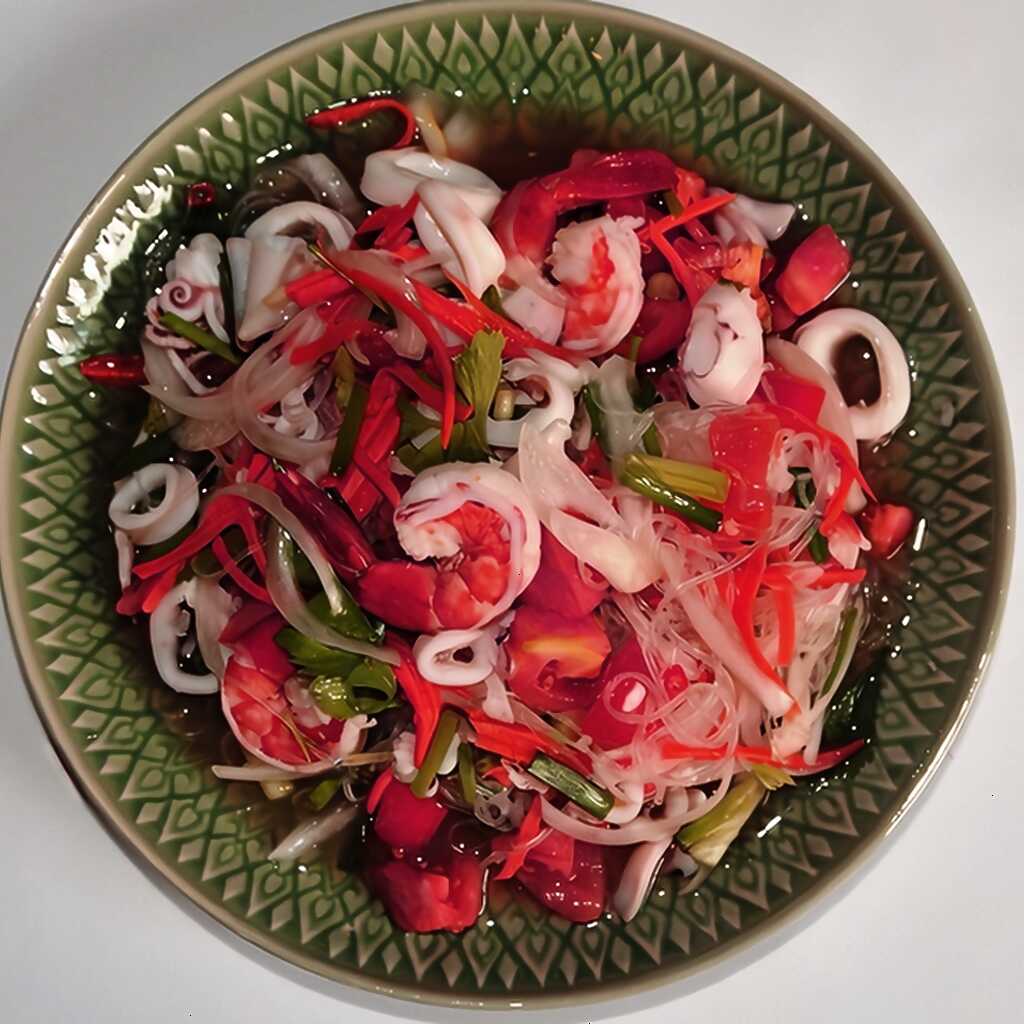 Thailändischer Meeresfrüchtesalat
