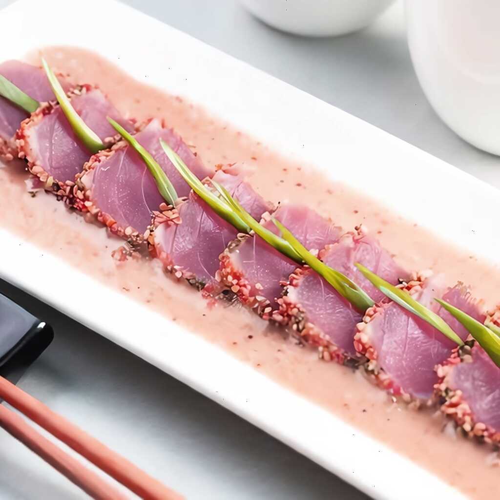 Thunfisch Furikake in Senfsauce