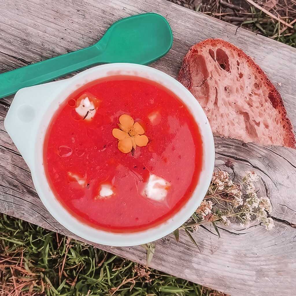 Tomatensuppe mit Feta