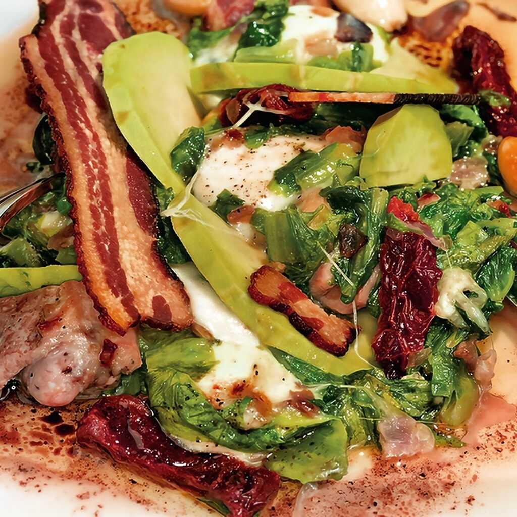 Warmer Salat mit Hühnerbrust