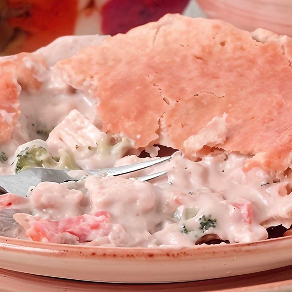 Winterpastete mit Huhn und Gemüse