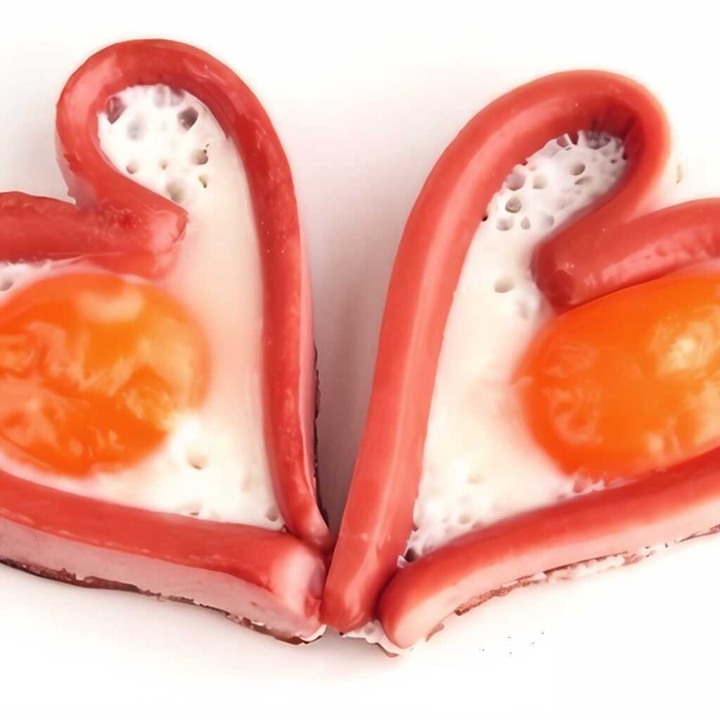 Würstchen und Eier