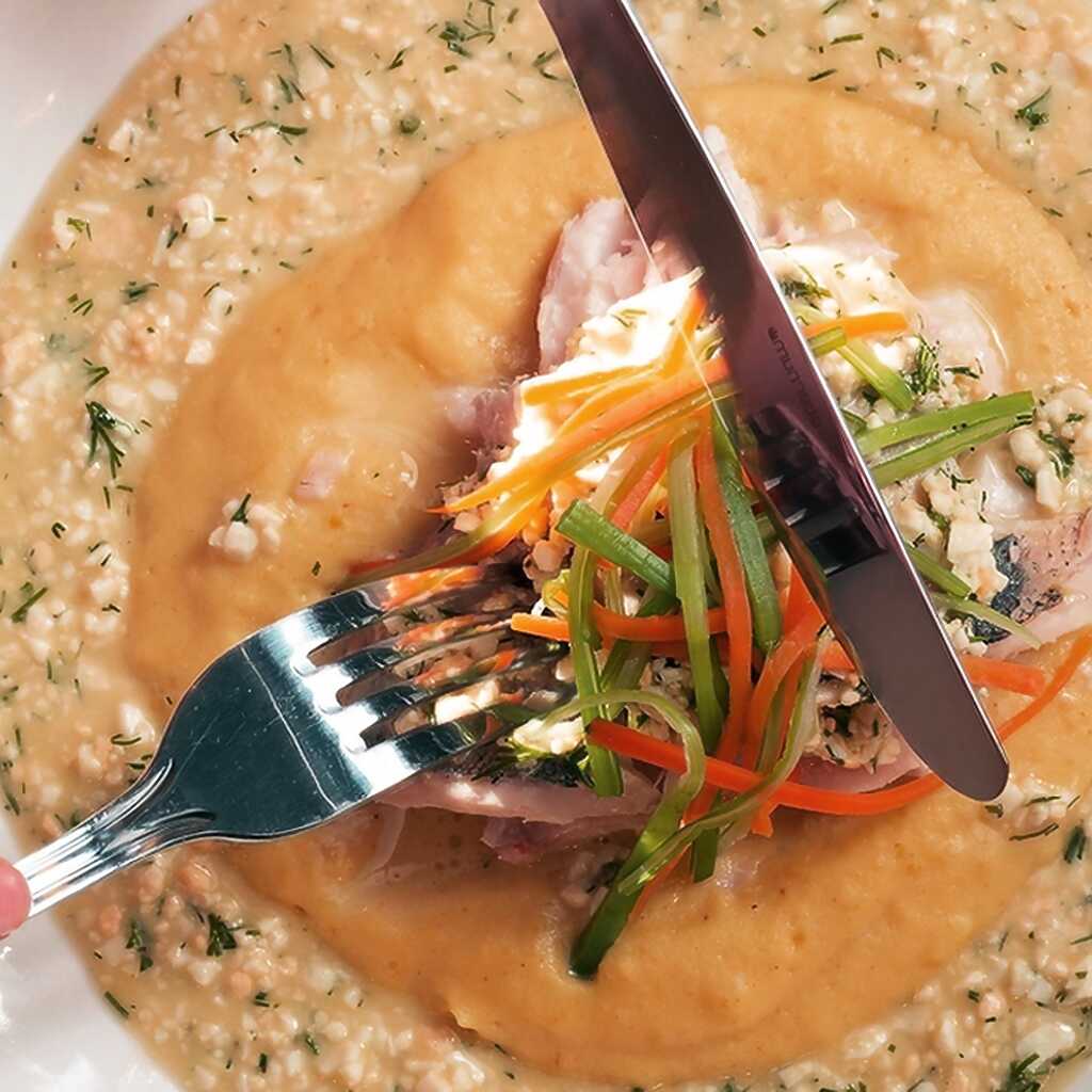 Zander mit Eiersauce