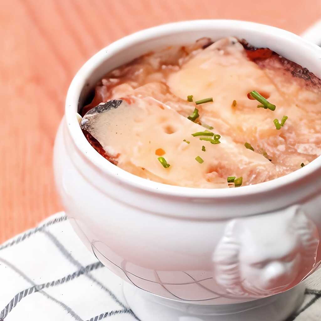 Zwiebelsuppe nach einem Rezept aus dem Jahr 1913